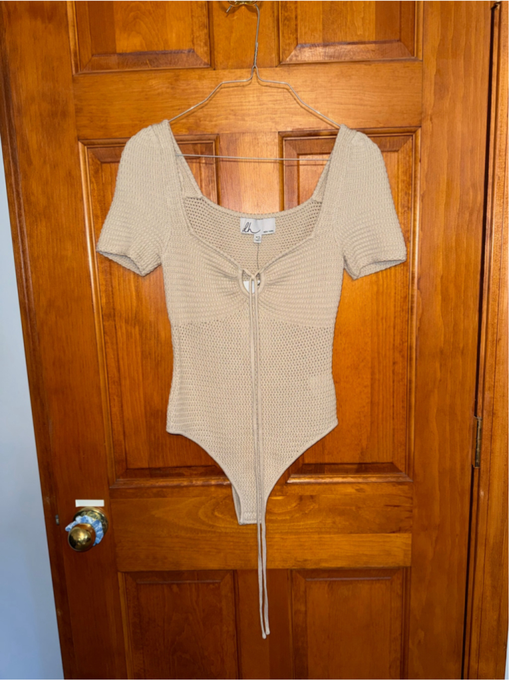 Women's dh New York Knit Bodysuit XS Beige